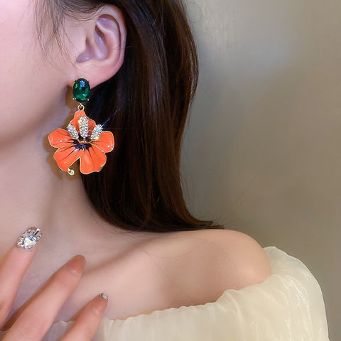 Hawaiian Flower Earrings