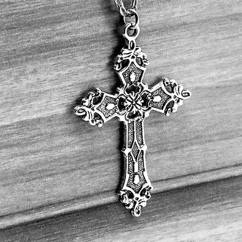 Vintage Cross Pendant Necklace