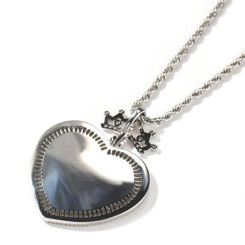 Heart Photo Pendant Necklace