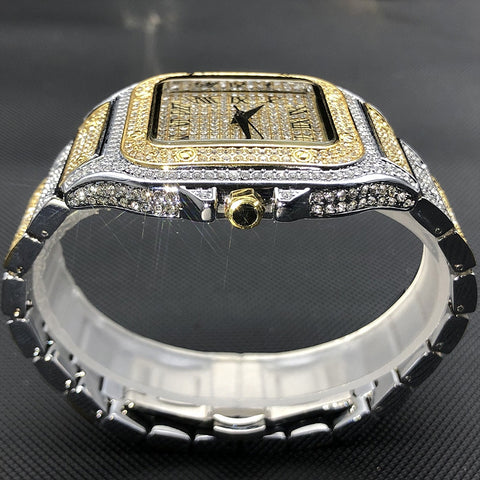 Iced Out Square Watch