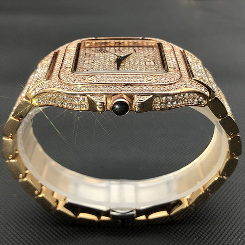 Iced Out Square Watch