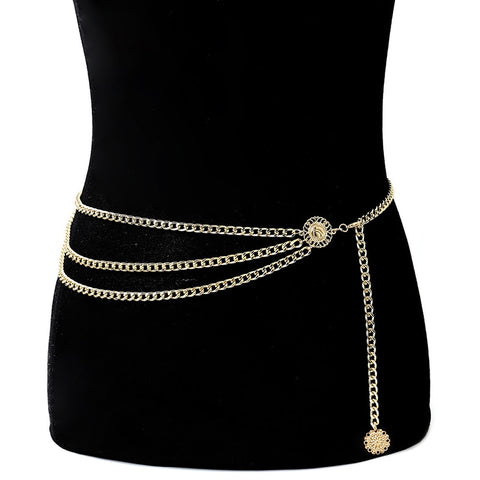 Vintage Gold Waist Belt