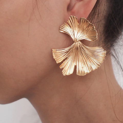 Gold Leaf Earrings