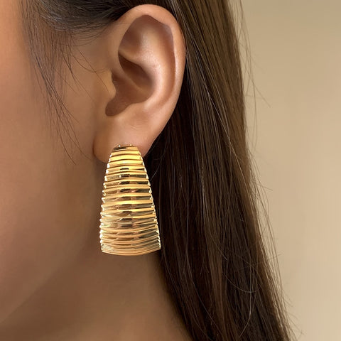 Metallic Hoop Earring