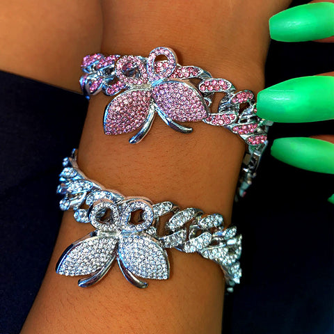 Butterfly Cuban Bracelet