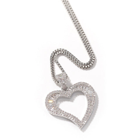 Hollow Heart Necklace