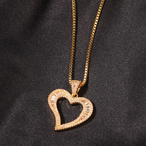 Hollow Heart Necklace