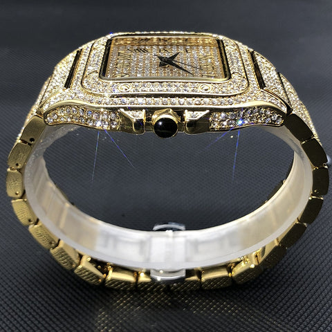 Iced Out Square Watch