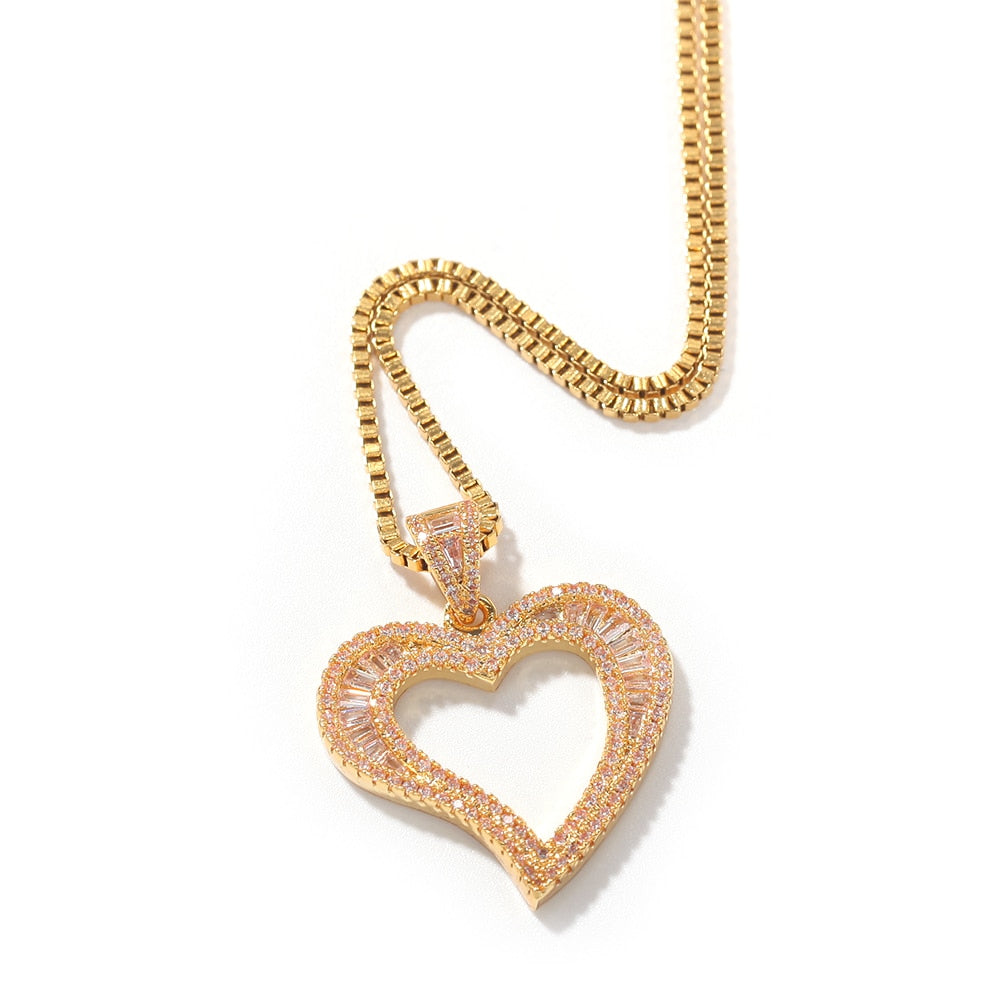 Hollow Heart Necklace