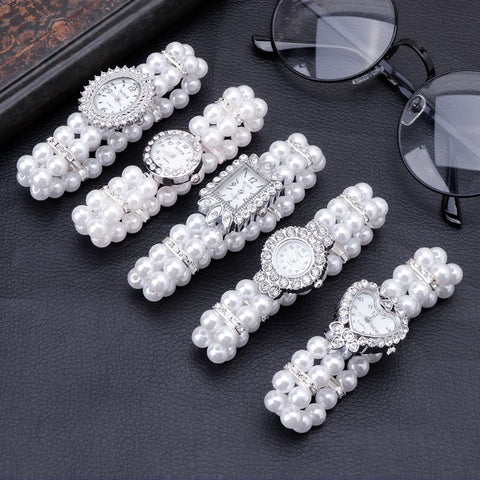 Pearl Rhinestone Watch