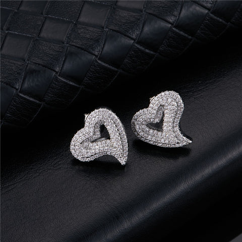 Hollow Heart Earrings