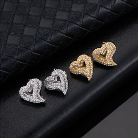 Hollow Heart Earrings