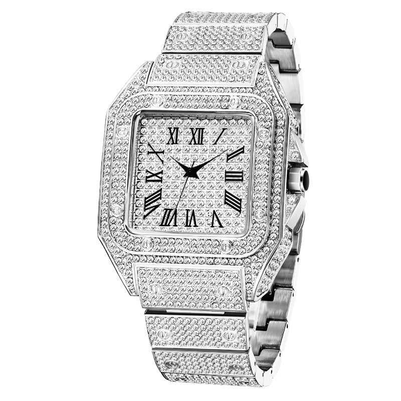 Iced Out Square Watch